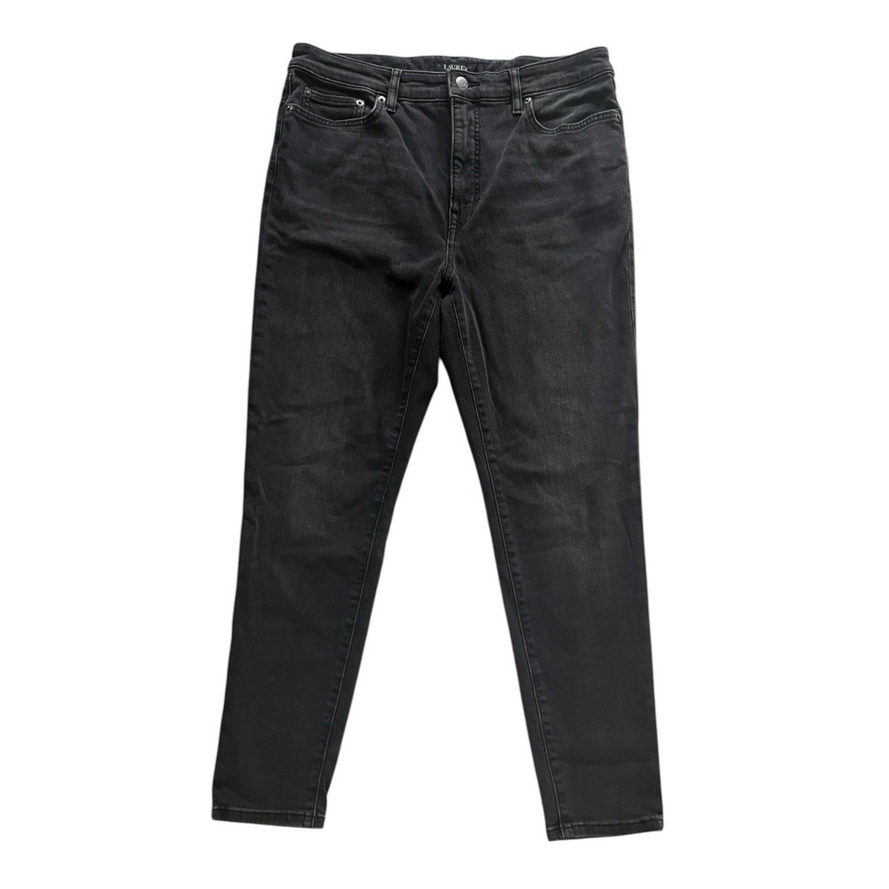 Lauren Ralph Lauren Women's Size 12 Black Jeans Skinny Capsule‎ Classic